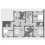 4 Bedrooms, 2 Bathrooms, Kitchen, Terrace - 10 Min To Fairground Apartment Düsseldorf